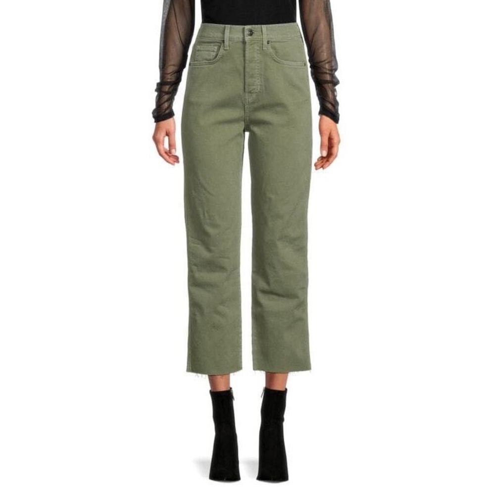 Veronica Beard Blake Crop Classic Straight in Clover size 28 (6)